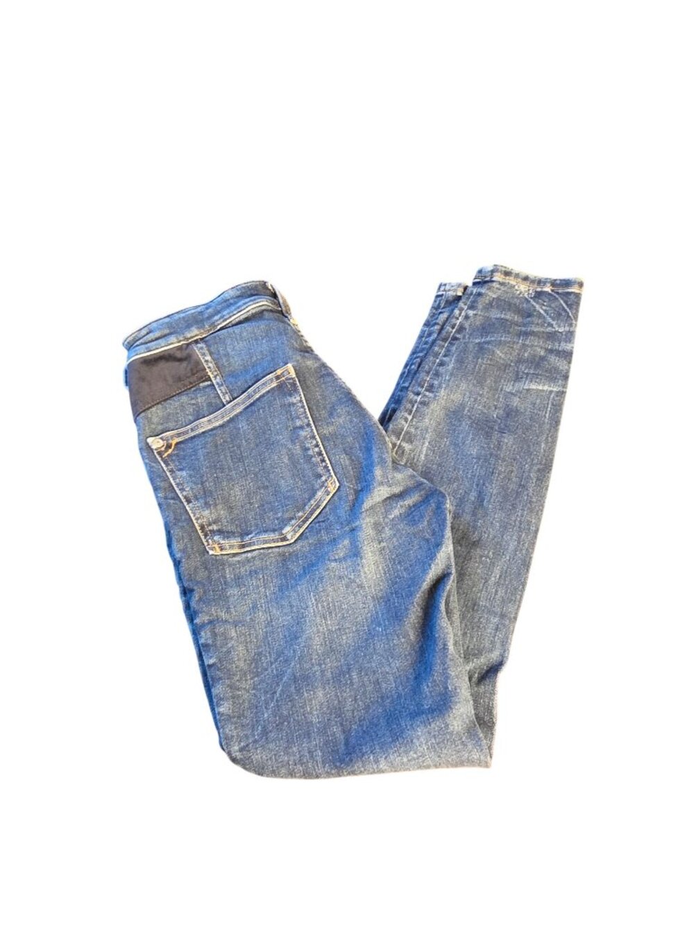 Pilcro Anthropologie High Rise Skinny Jeans Fray Hem Distressed Ankle Sz 27